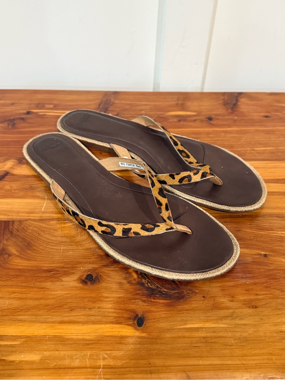 UGG Leopard Cheetah Flip Flops F30013A